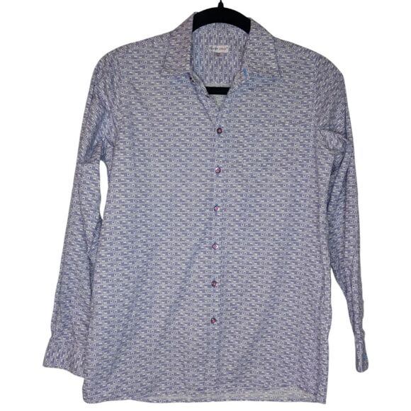 Junior's Coton Doux Nintendo Controller Button Up Shirt, Size 14 ANS - Picture 2 of 7